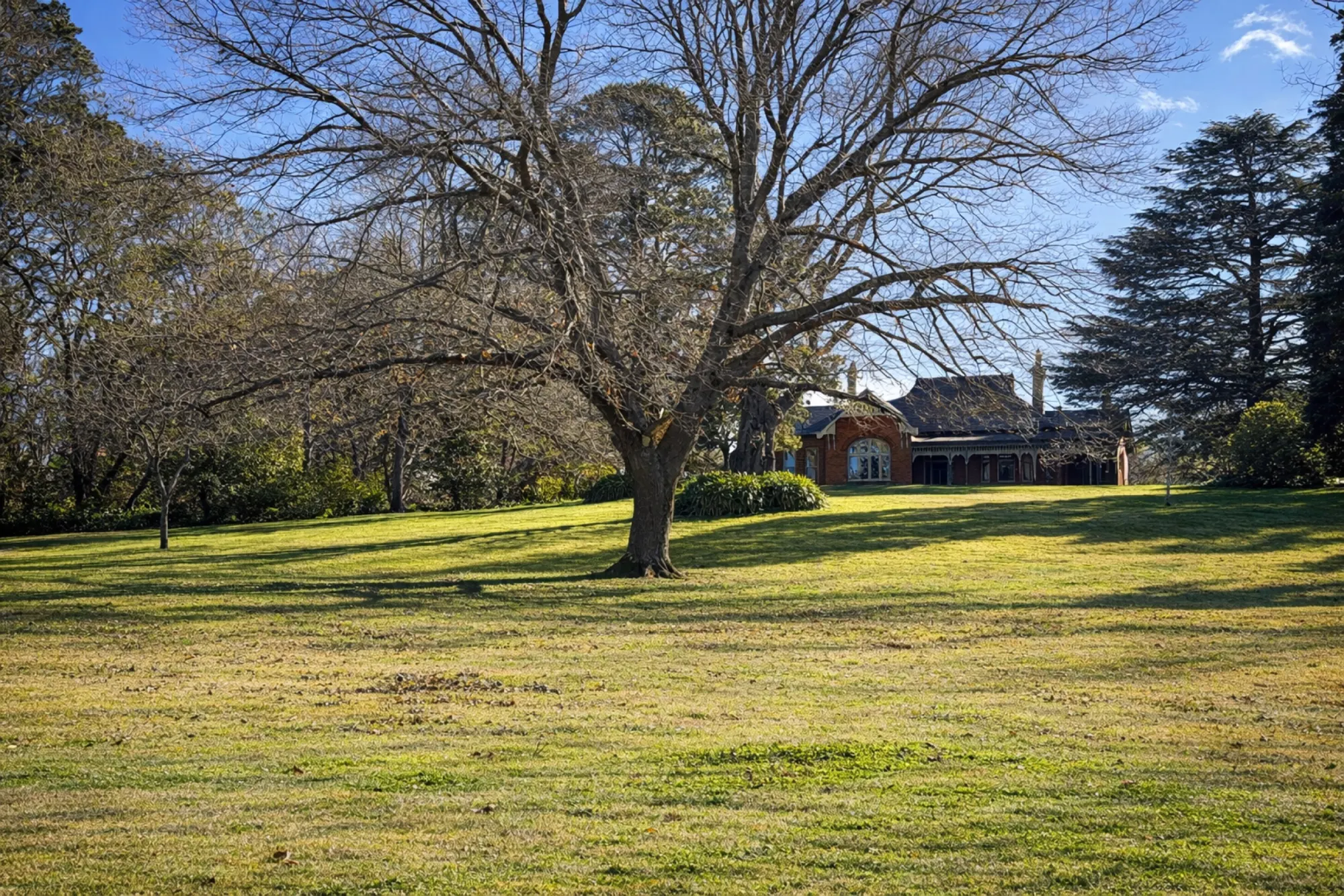 Seven Oaks across its expansive lawns